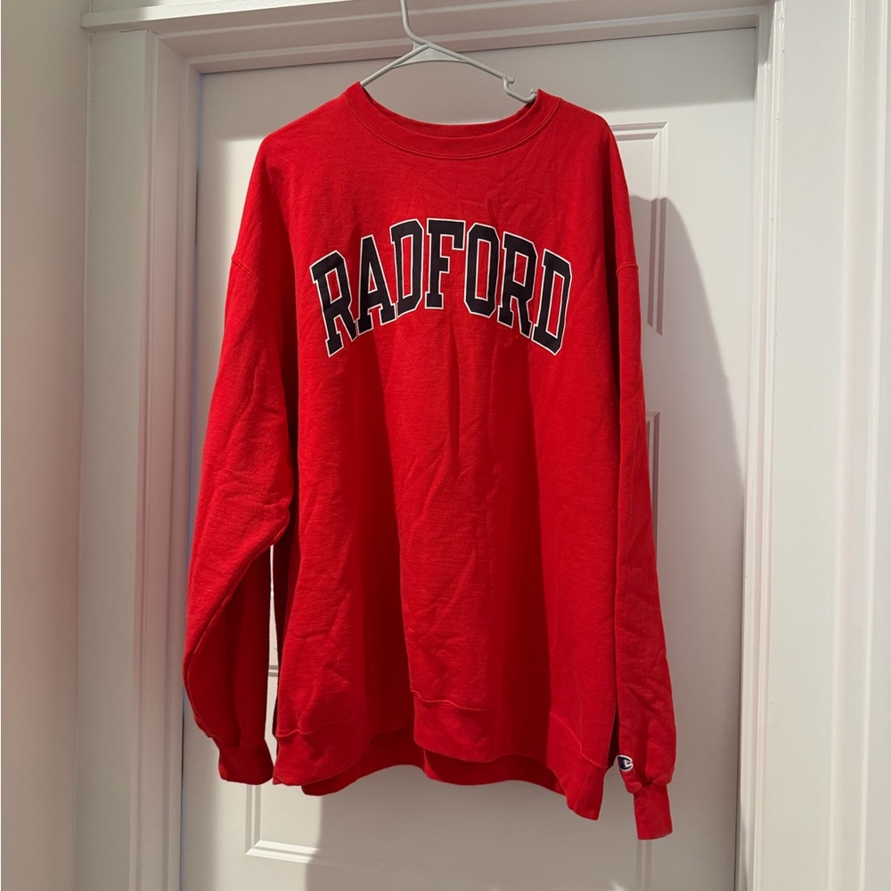 Champion Red Radford Crewneck Sweatshirt